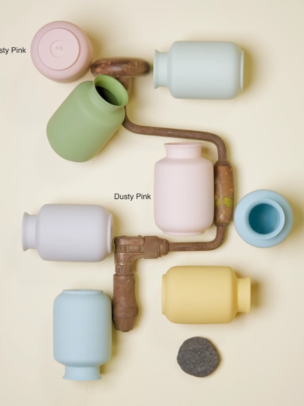 Dusty Pink Matte Bud Vase